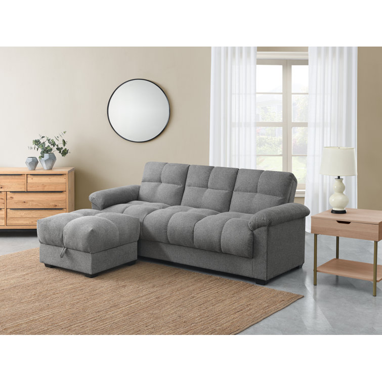 17 Stories Upholstered Sofa Bed & Ottoman Set Wayfair.co.uk